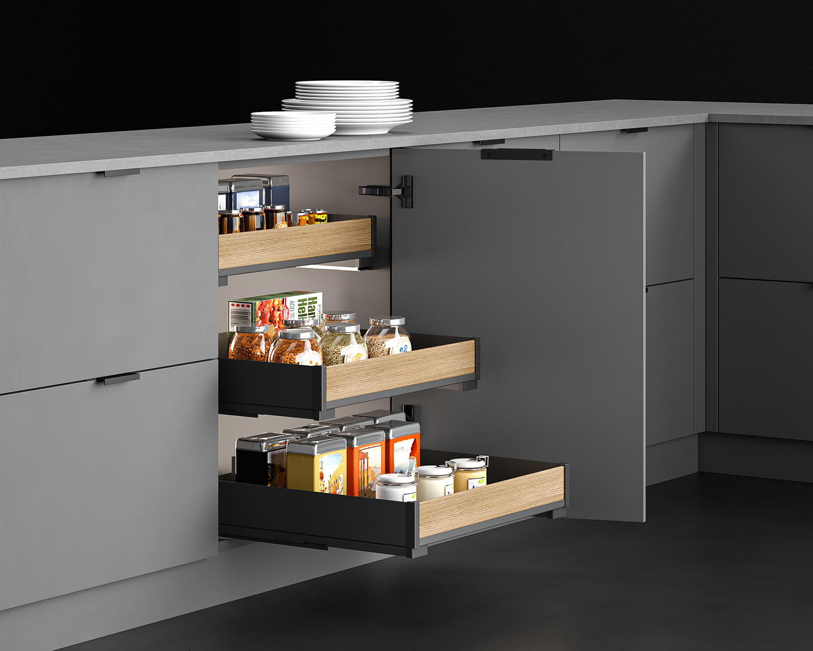 INTERNAL DRAWER PURO BLACK