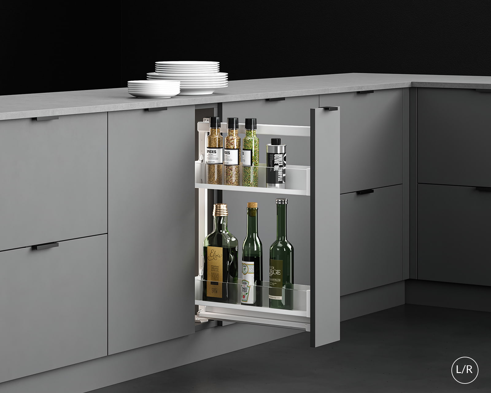 SIDE PULL OUT UNIT PURO MINI METAL