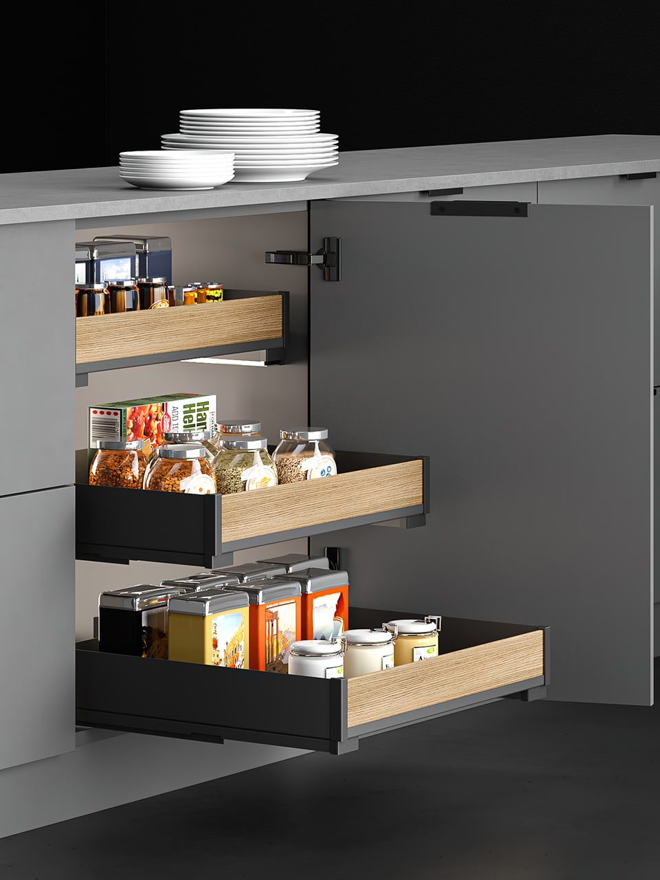INTERNAL DRAWER PURO BLACK
