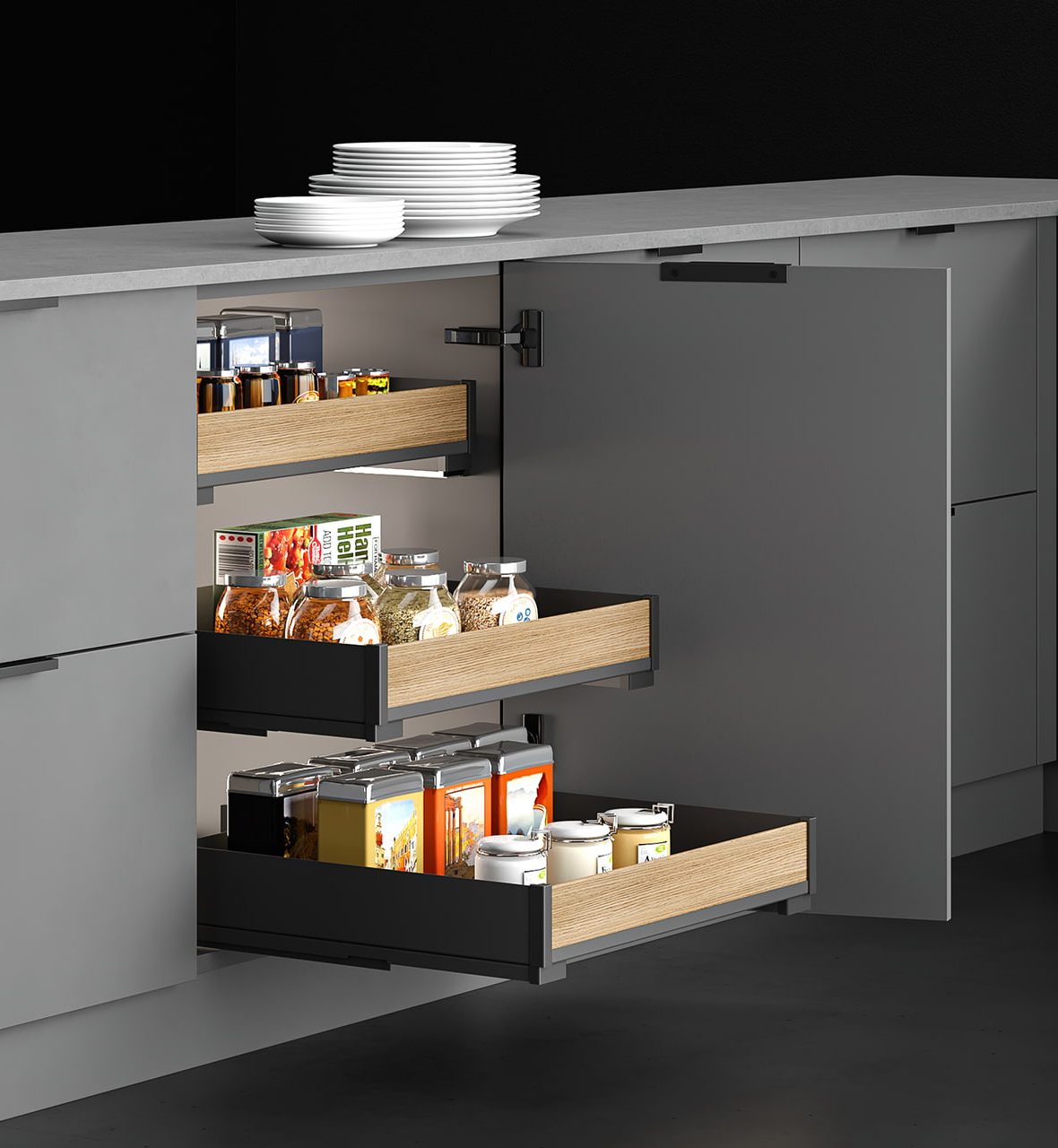 INTERNAL DRAWER PURO BLACK