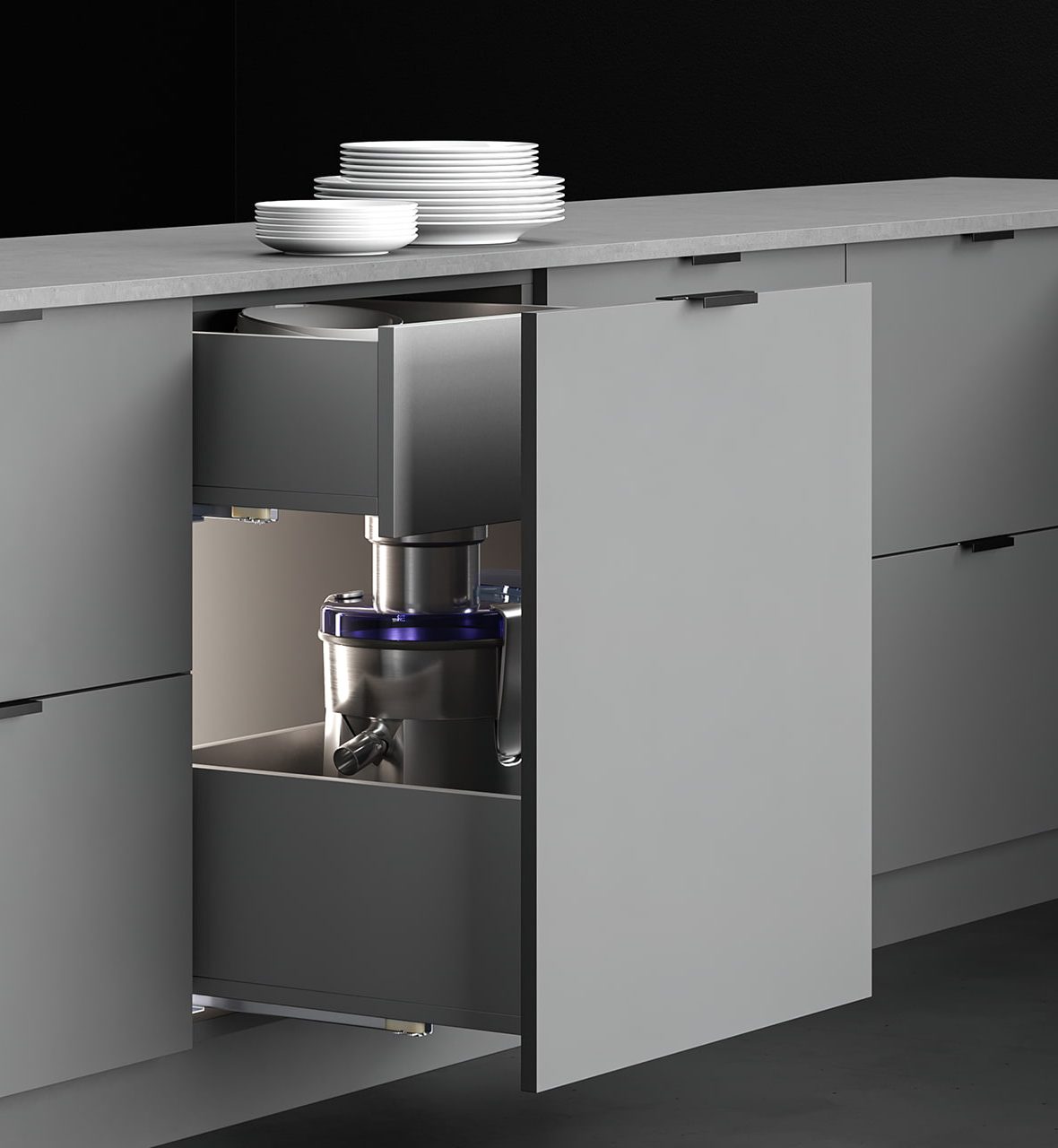 INTERNAL POT AND PAN DRAWER C