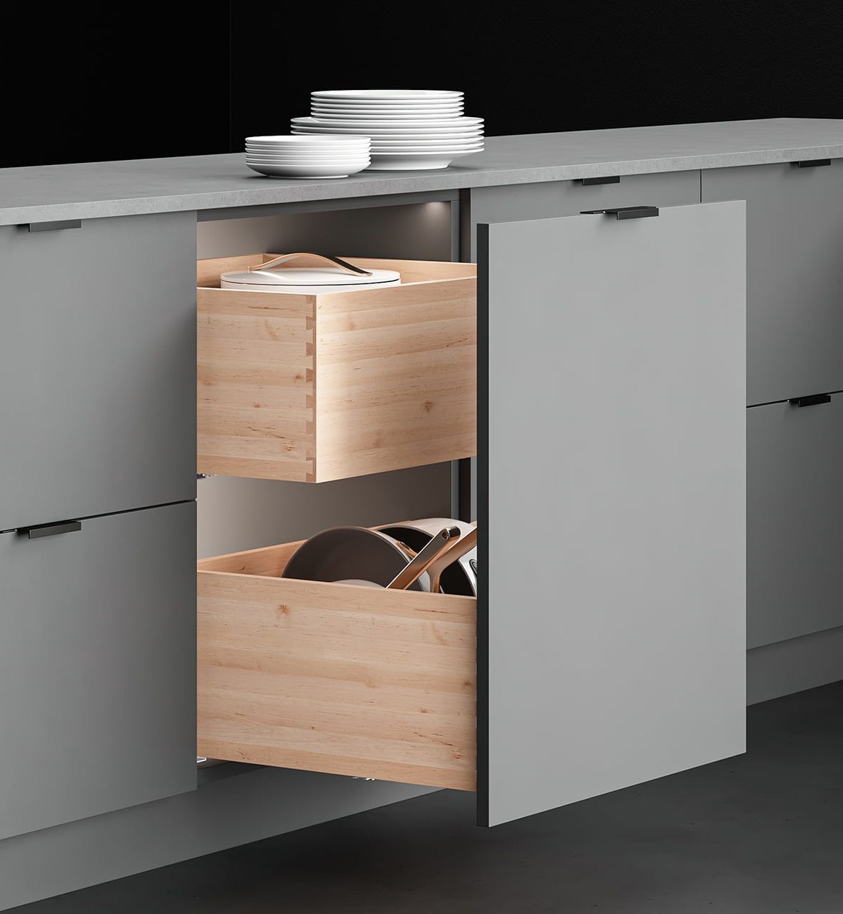 INTERNAL POT AND PAN DRAWER D