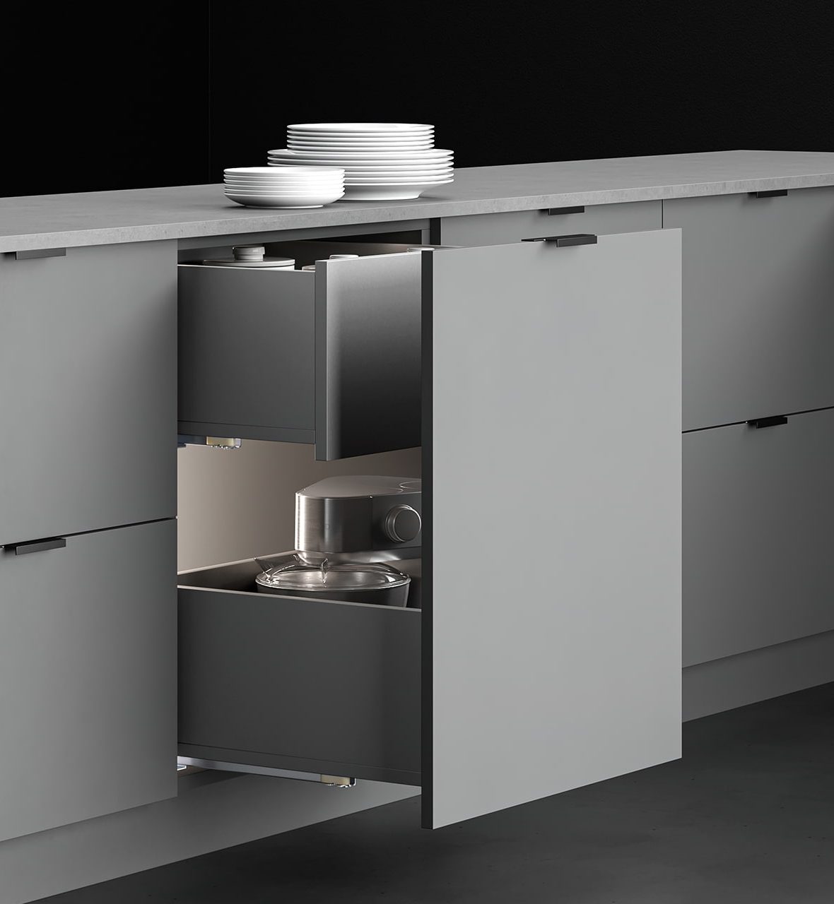 INTERNAL POT AND PAN DRAWER D