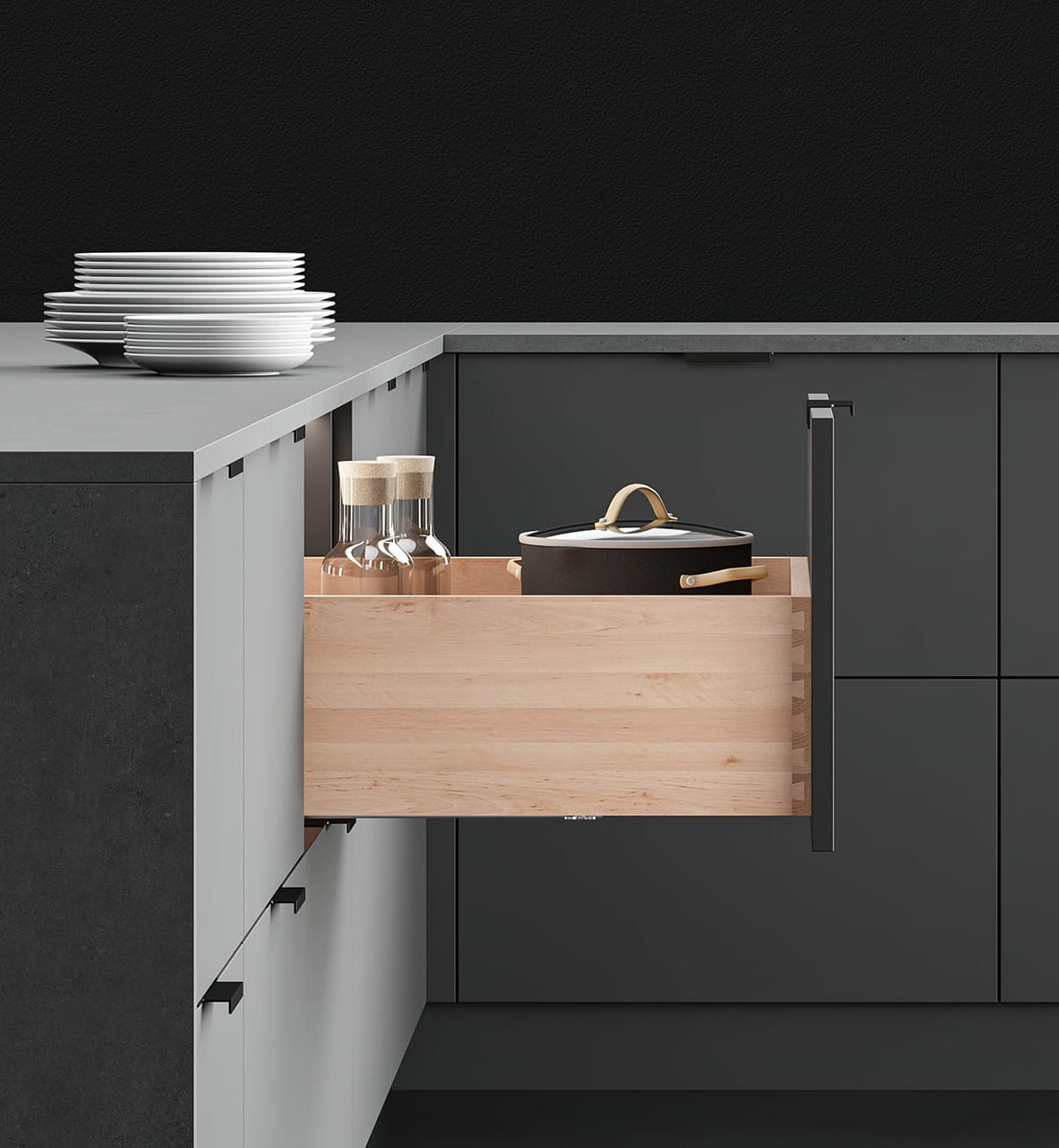 POT AND PAN DRAWER C h 180