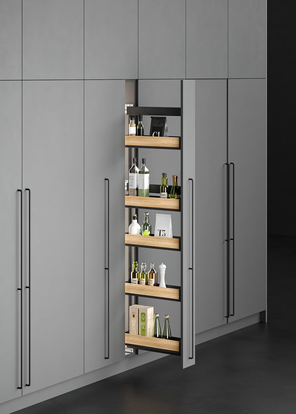 SIDE OULL OUT UNIT HIGH BLACK